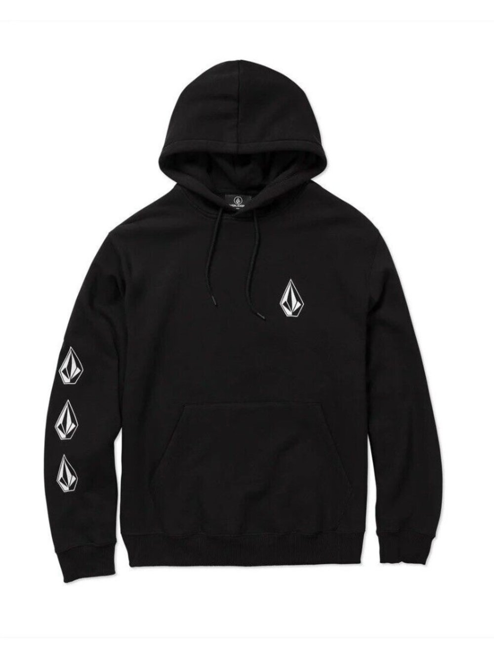 VOLCOM Iconic Stone Pullover Hooded Sweatshirt California Skater Classic M 10 Yr